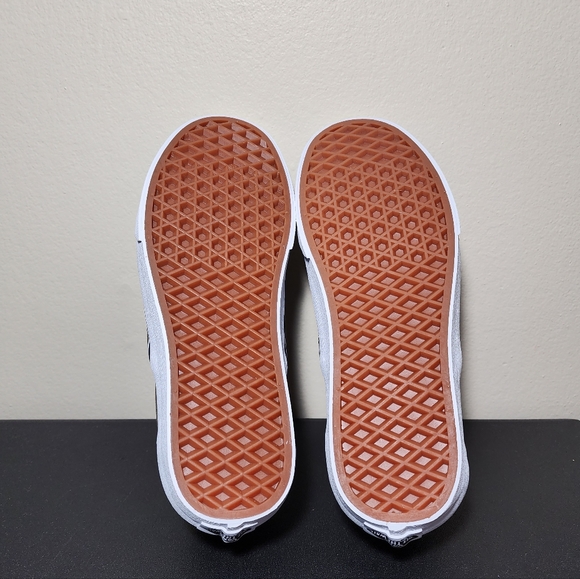 Vans Classic Slip On Green White Canvas Women's Shoes NEW - Picture 9 of 14